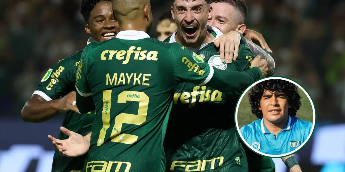 Elenco do Palmeiras reunido