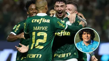 Elenco do Palmeiras reunido