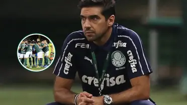 Elenco do Palmeiras reunido