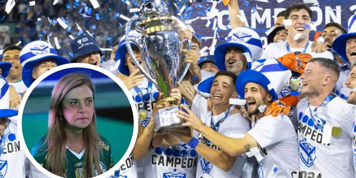 Elenco do Vélez celebra conquista