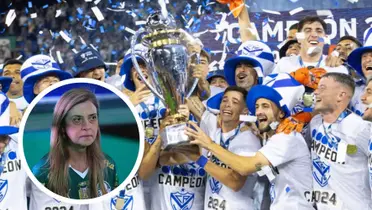 Elenco do Vélez celebra conquista