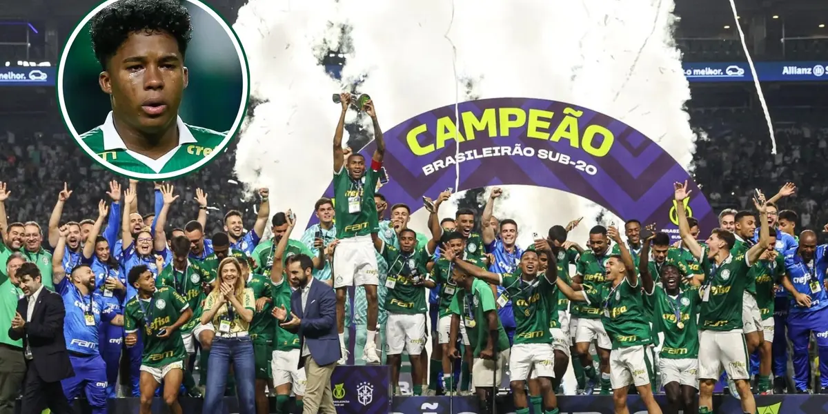 Endrick no detalhe pelo Palmeiras