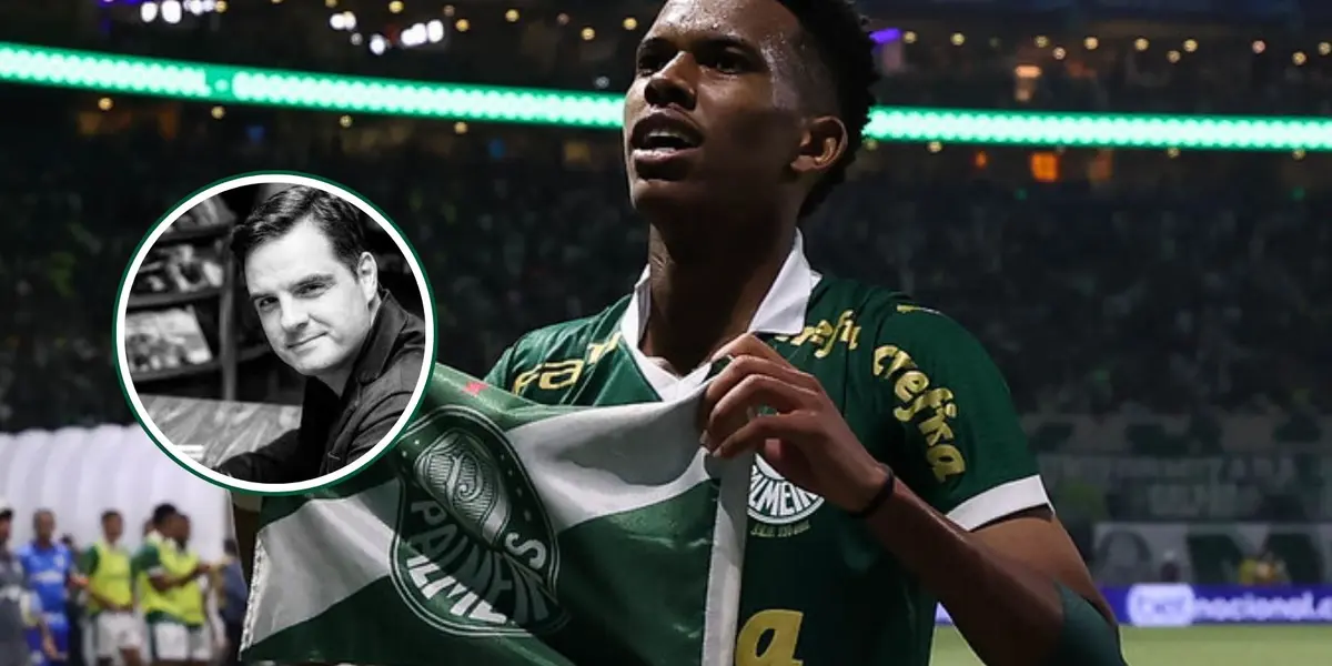 Estevão em destaque pelo Palmeiras