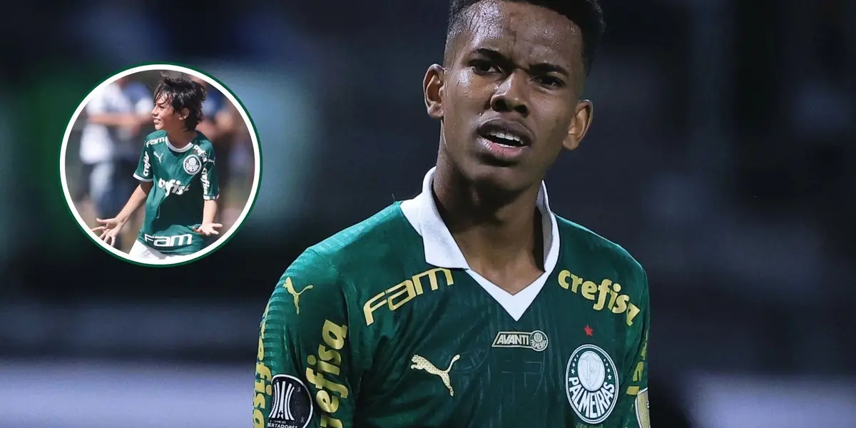 Estevão em destaque pelo Palmeiras
