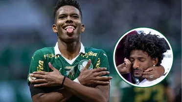 Estevão em destaque pelo Palmeiras