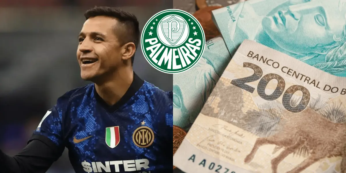 Fizemos um comparativo de salário entre os jogadores, caso o chileno chegasse ao Verdão.