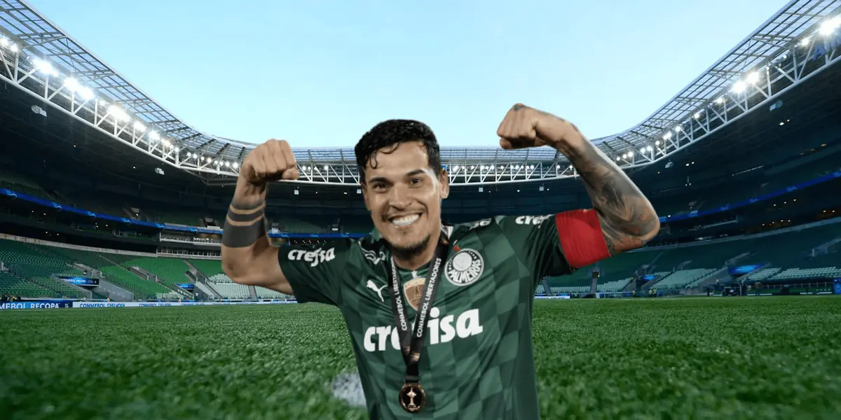 Gustavo Gómez recebeu cartão amarelo já no 1º tempo