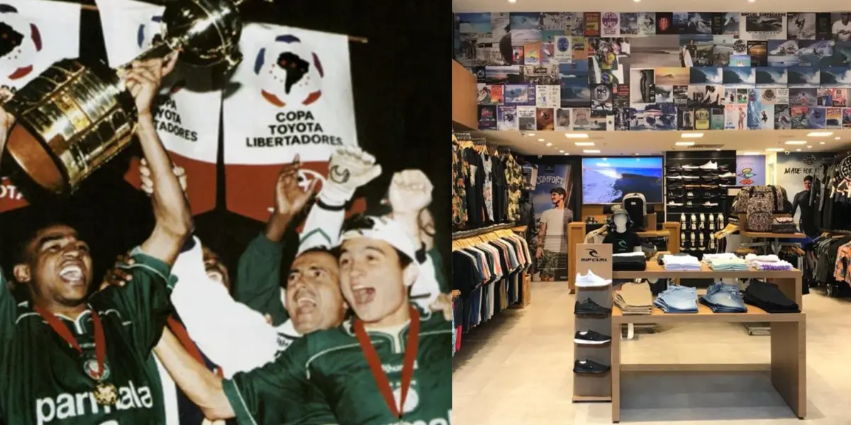 Jogador campeão da Libertadores pelo Palmeiras agora é dono de loja de surf