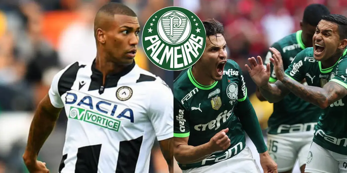 Jogador da Udinese viria ao alviverde.