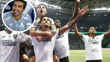 Jogadores do Botafogo comemoram