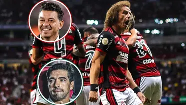 Jogadores do Flamengo durante partida