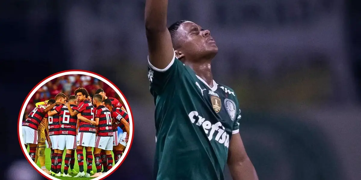 Jogadores do Flamengo reunidos