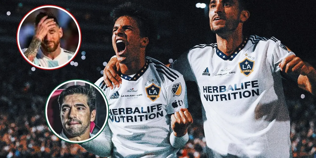 Jogadores do Los Angeles Galaxy durante partida