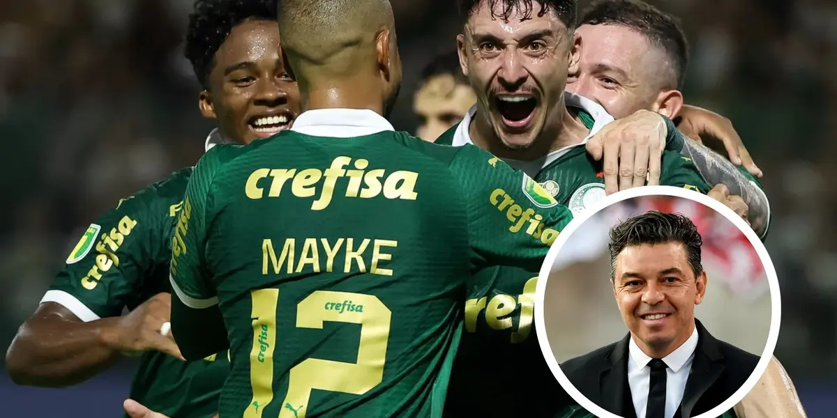 Jogadores do Palmeiras comemoram