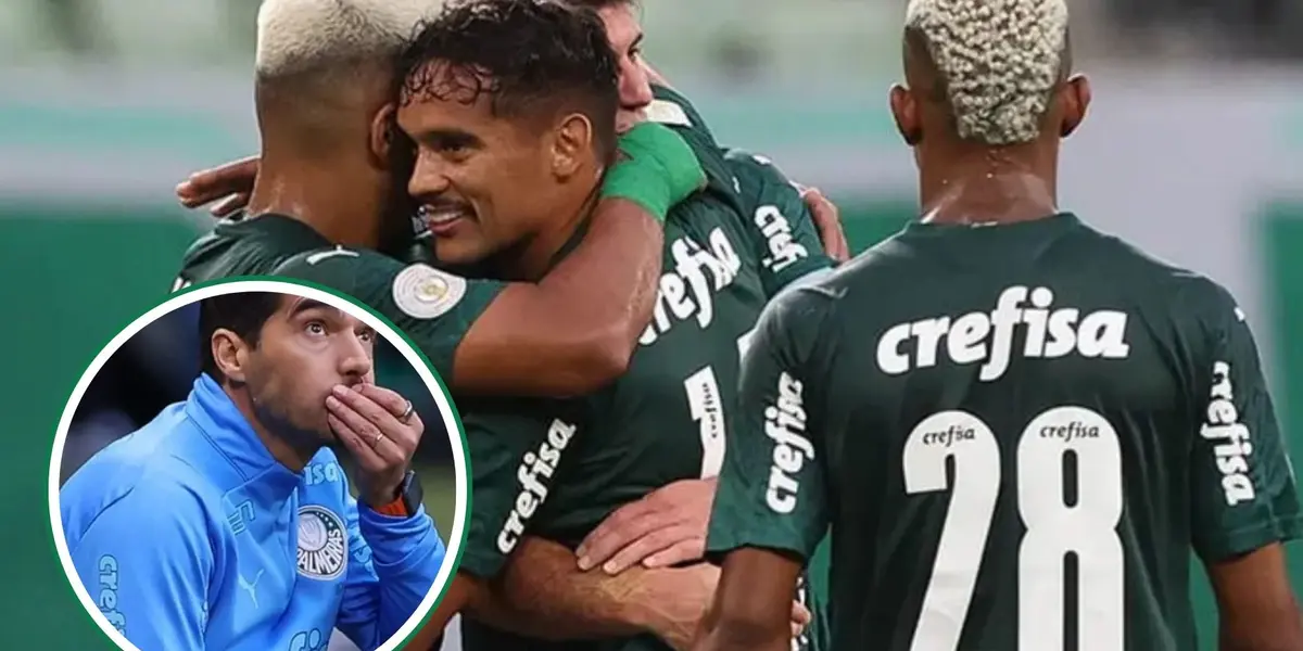 Jogadores do Palmeiras comemoram