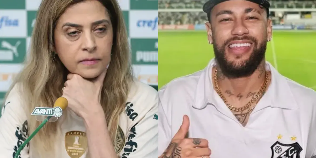 Leila Pereira vê seus jogadores pendendo para o lado do Santos e Neymar pode ser um dos motivos