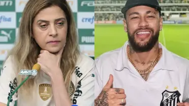 Leila Pereira vê seus jogadores pendendo para o lado do Santos e Neymar pode ser um dos motivos