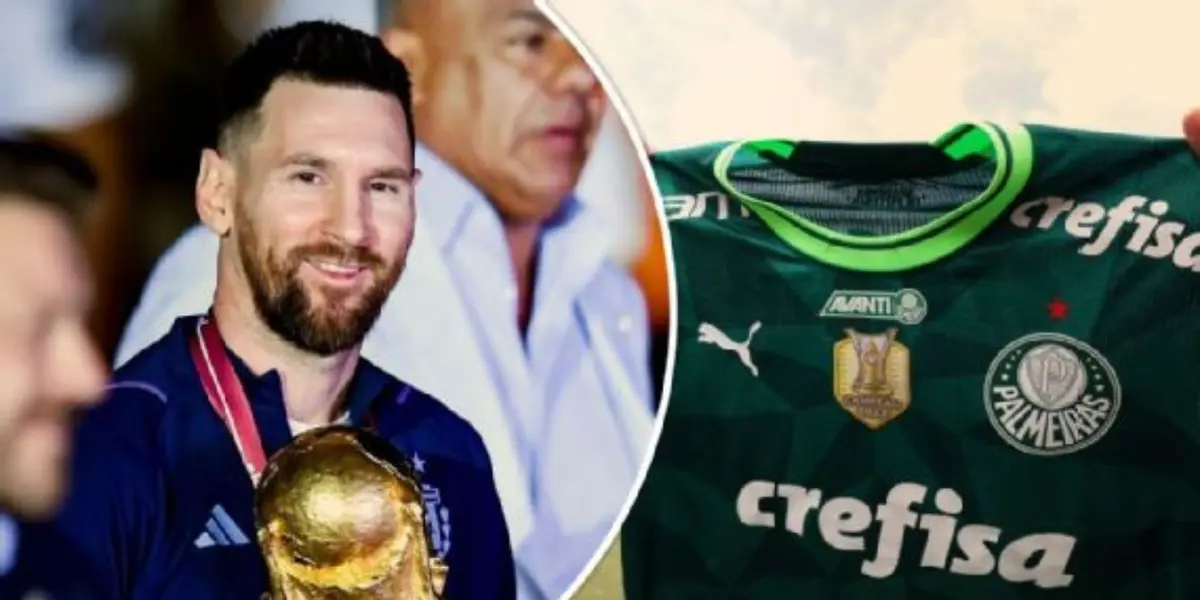 Messi comprou camisa do Palmeiras em viagem de férias no Brasil