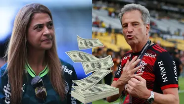 Enquanto camisa do Flamengo vale R$ 214 milhões, o valor do manto do Verdão