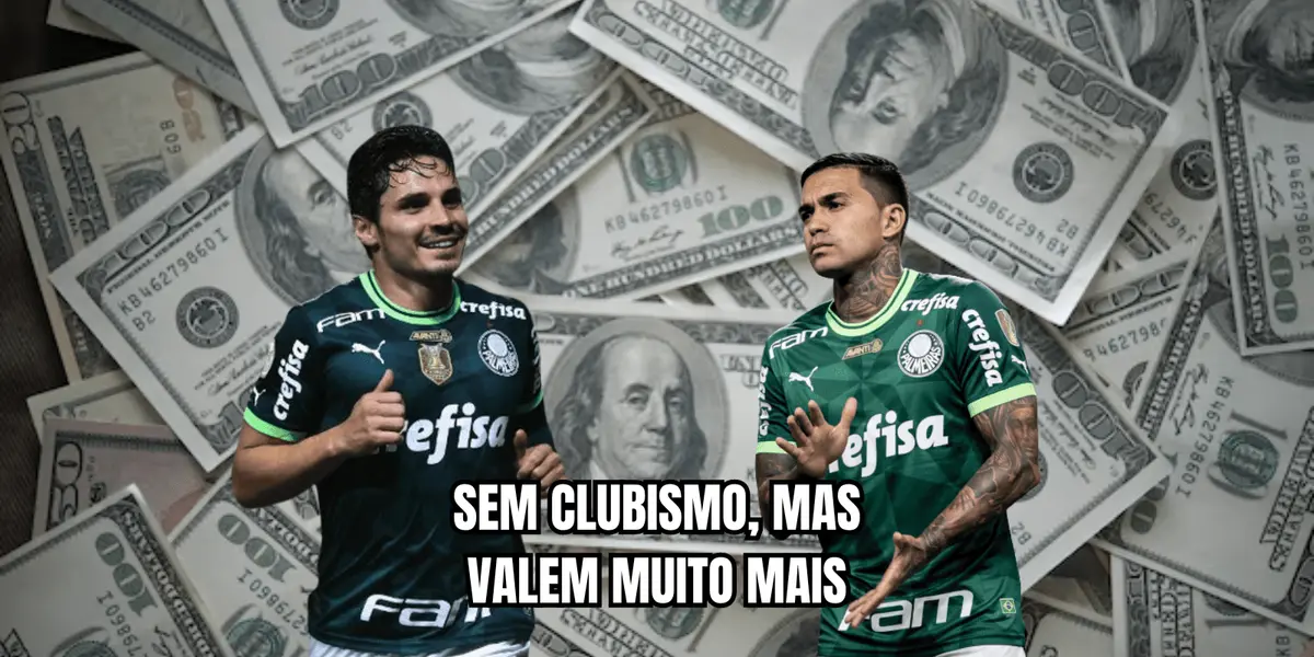 Os valores de mercado de Raphael Veiga e Dudu no Palmeiras