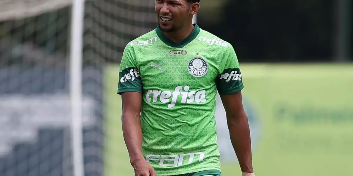 Rony em treino pelo Palmeiras. Foto: Divulgação