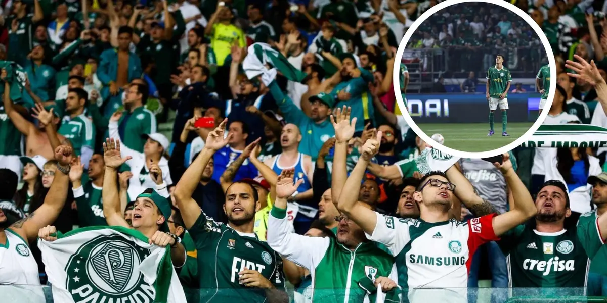 Torcida do Palmeiras durante jogo